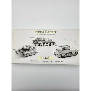 Metal Earth Fascinations WWII Tank Set - 3 Model Kits